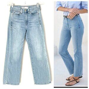 Ayr The Pop Light Wash Straight Ankle Jeans Size 26 Short/2 Petite 25” Inseam